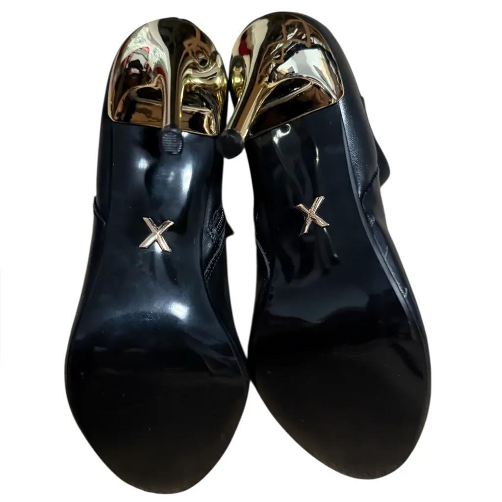 Express Black and Gold Heeled Boots-NWT - Image 5
