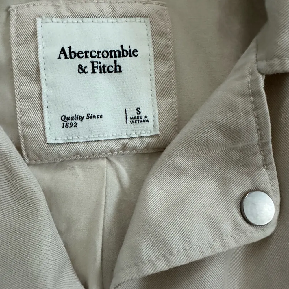 Abercrombie & Fitch Womens Size Small Cream Moto Jacket - Image 5