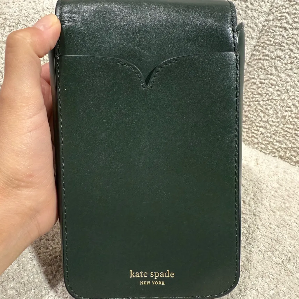 Kate Spade Nicola Twistlock North South Flap Crossbody in deep evergreen - Image 7