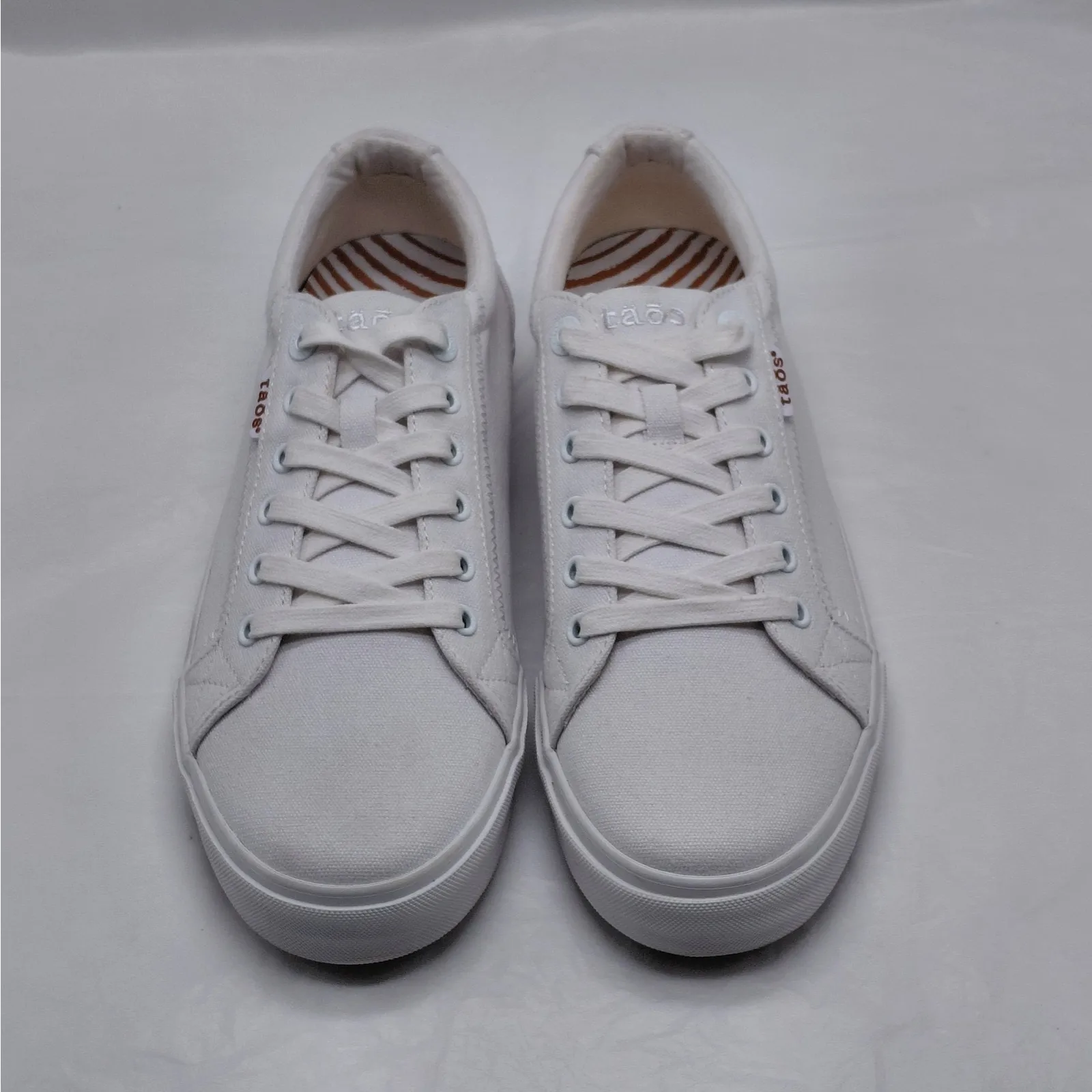 Taos Plim Soul Womens Canvas Sneaker Size 10W White Lace Up Casual Shoes Comfort - Image 3