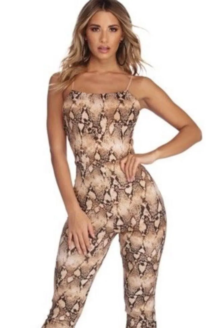 snake print low back jumper - Image 2