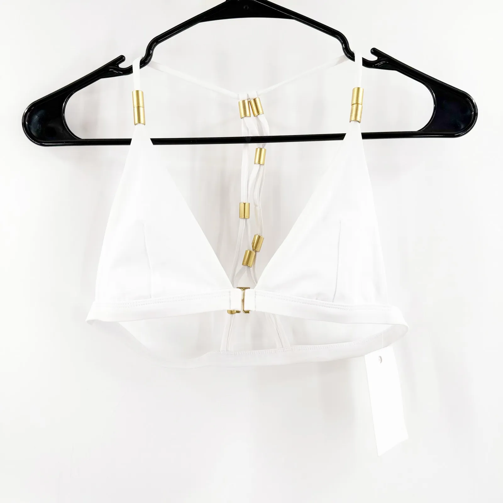 JOUES DE SABLE Taylor Bikini Top Size Medium NWT Stone White Gold Swim Luxury - Image 12