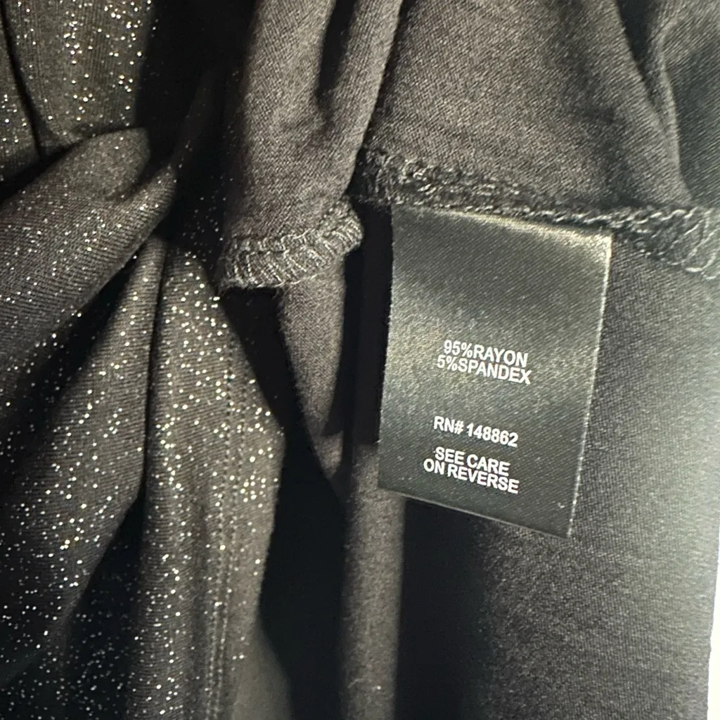 NEW Torrid Sparkly Black T-Shirt Top Size 2X Holiday Party Glam NYE - Image 5