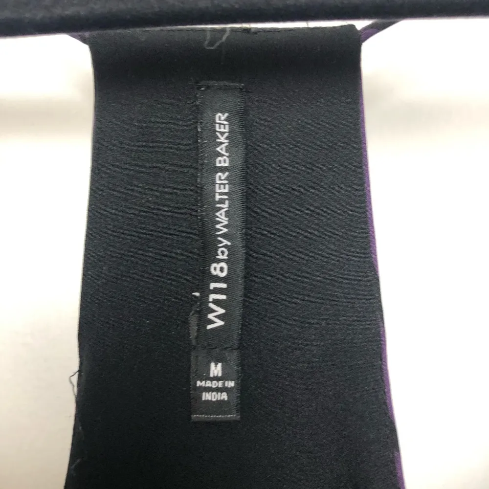 W118 by Walter Baker Purple and Black Racerback Swing Tank - Image 4