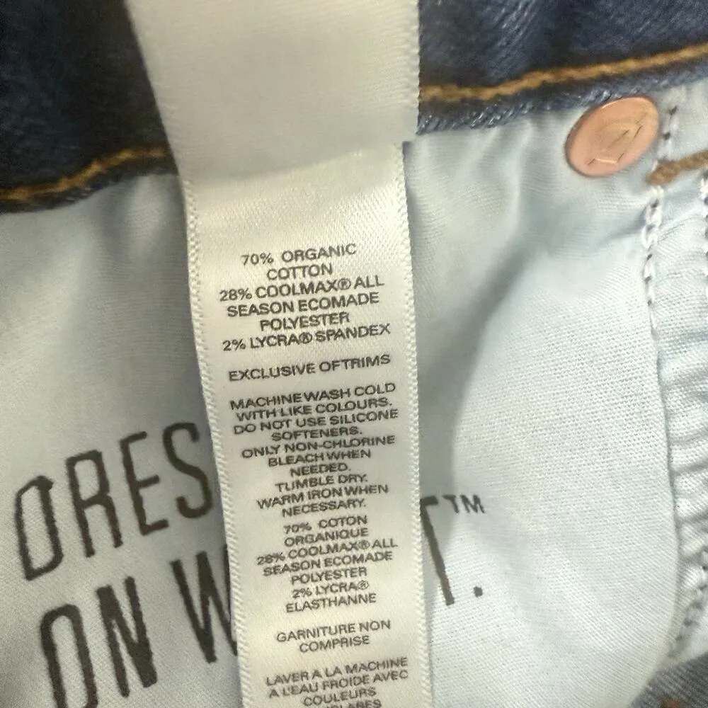 DU/ER Girlfriend Style WFLR5001 Tapered Medium Wash 5 Pocket Size 30x30 Blue - Image 4