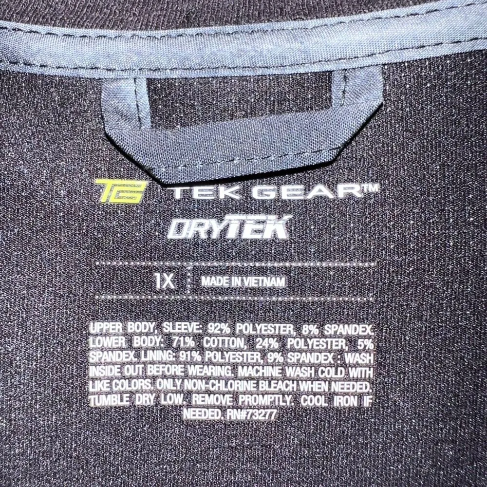 Womens Athletic Jacket Lightweight Outdoor Full Zip DryTek Black 1X - Image 12