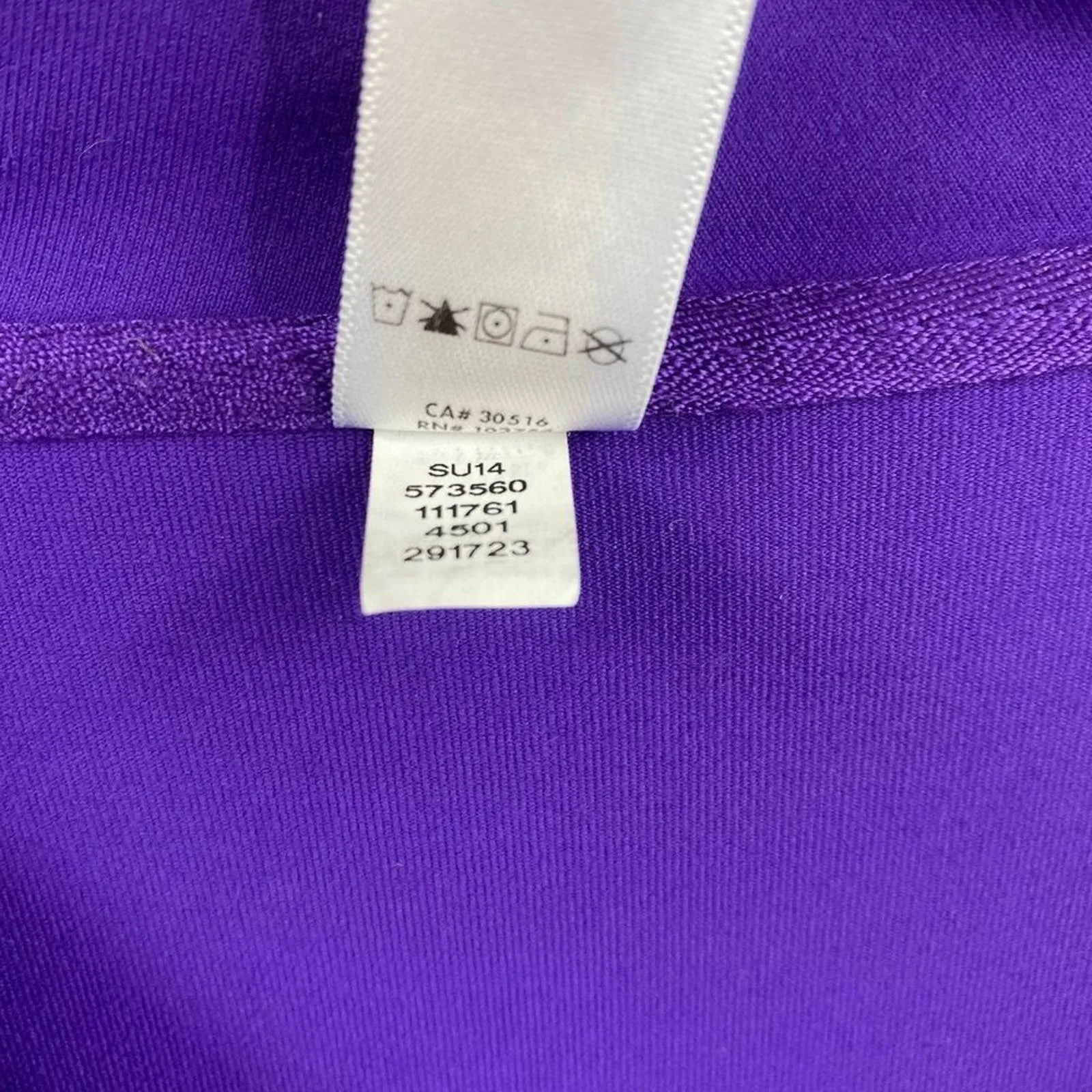 Lucy Asymmetrical Full Zip Jacket‎ Funnel Neck Moto XS Purple - Image 3