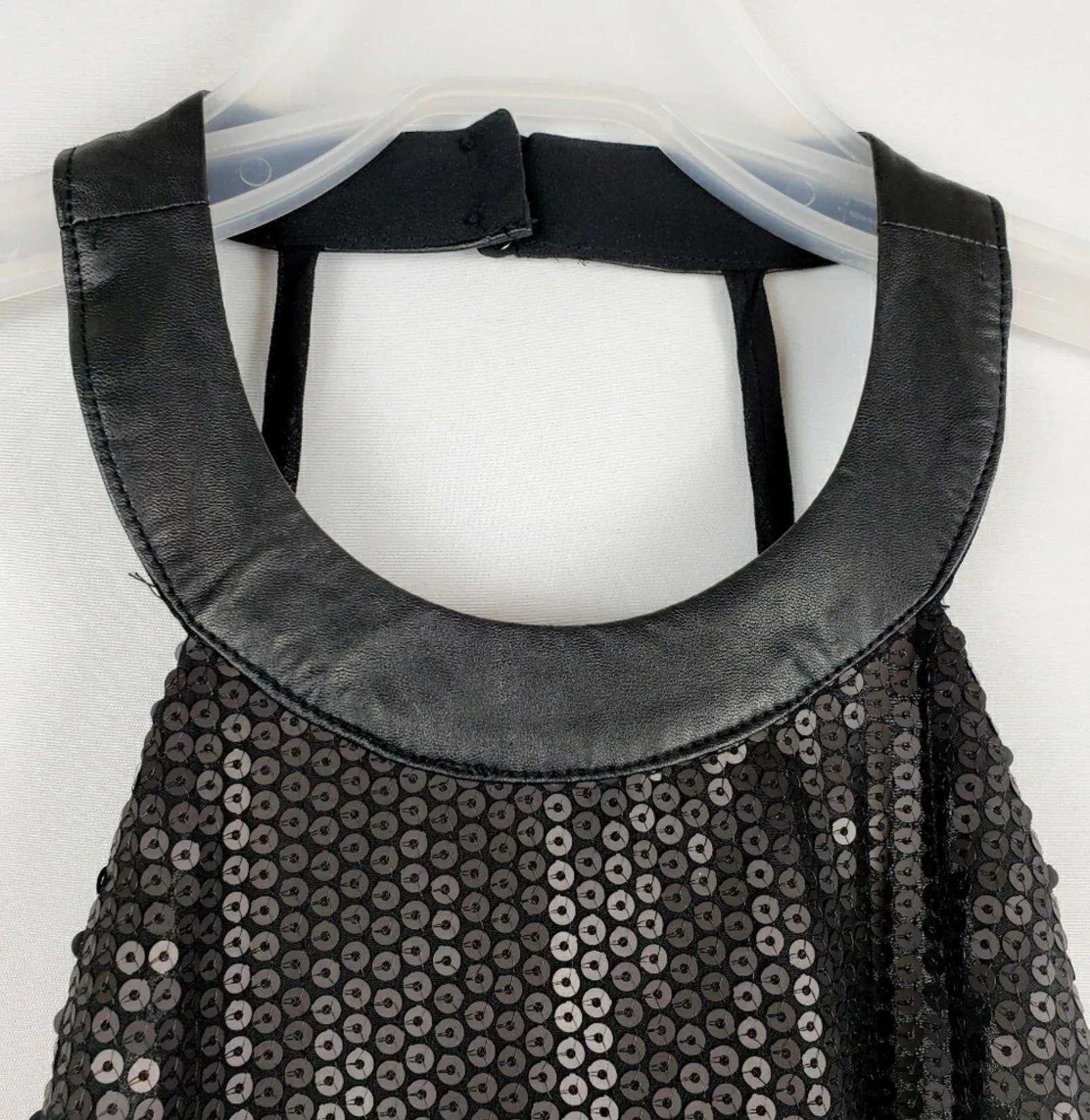 Alter Sequin Black Sheer Tank Top Size XS - Image 4