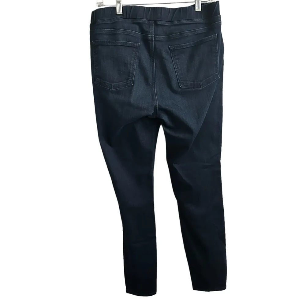 Eileen Fisher Organic Cotton Pull On Denim Jegging Dark Jeans Q29 - Image 2