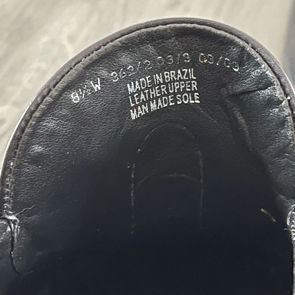 Franco Sarto Arctic Leather black heels Mules size 8.5 - Image 5