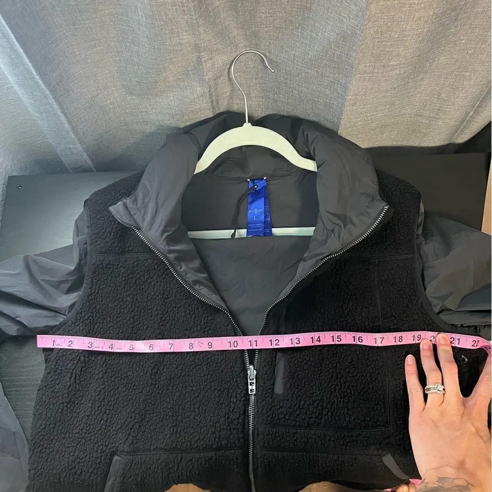 Kit & Ace Reversible Sherpa Jacket Gray Size L - Image 10