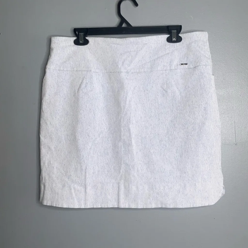 S.C. & Co. Pale Blue Heathered Stretchy Skort Athletic Sporty Pockets XL - Image 7