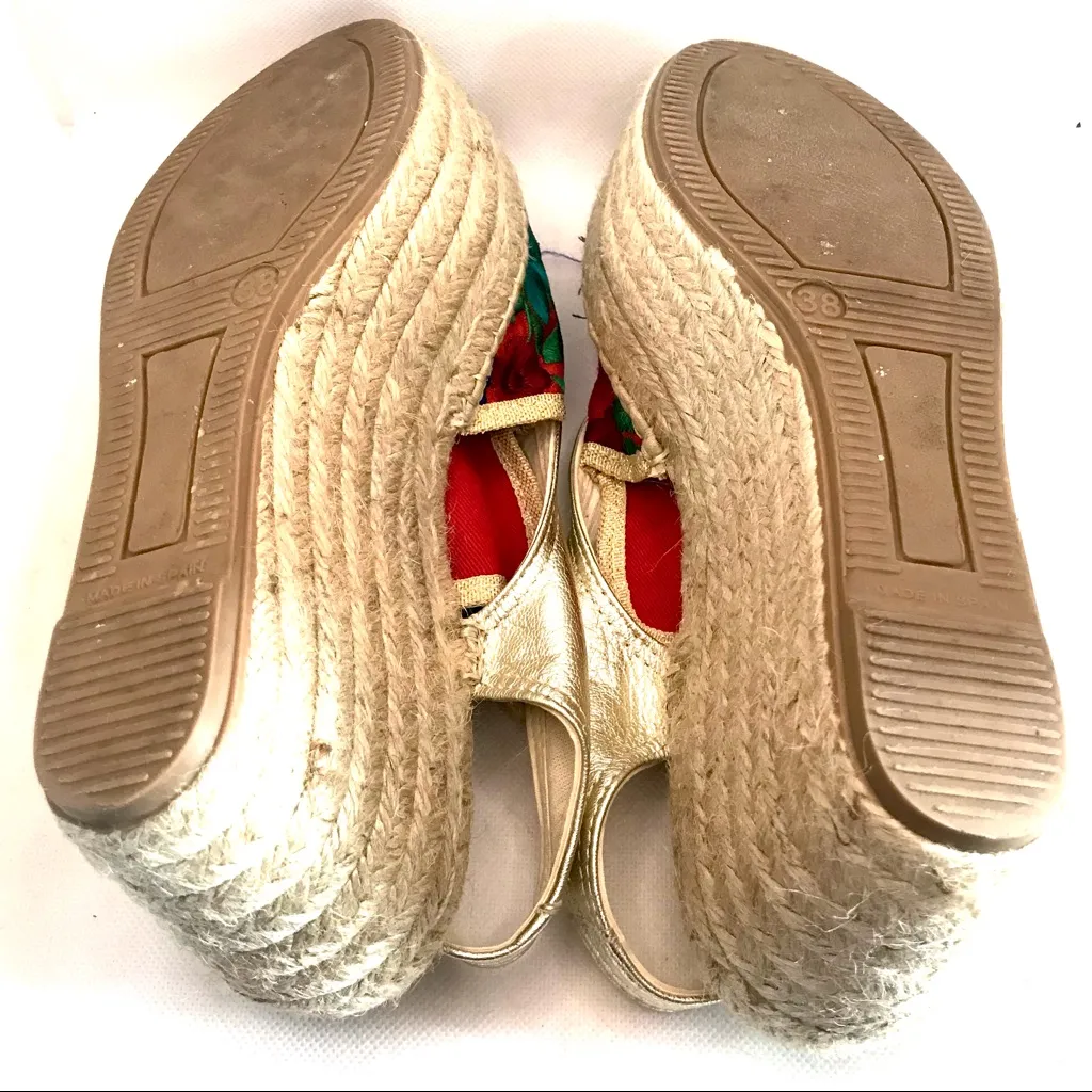 IBIZA SPAIN GOLD LEATHER & EMBROIDERED MULTI - Image 11