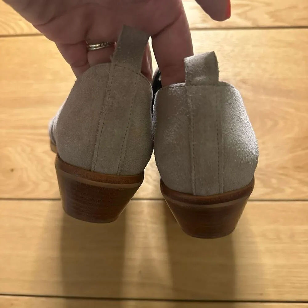 Jessica Minkoff boots booties suede 6.5 tan made in brazil - Image 7