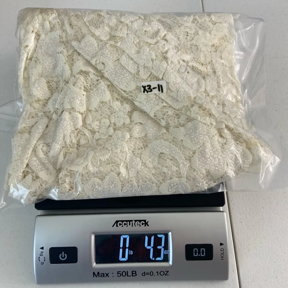 EUC Vintage Kay Celine women’s lace floral paisley stretch 3/4 sleeve blouse top - Image 7