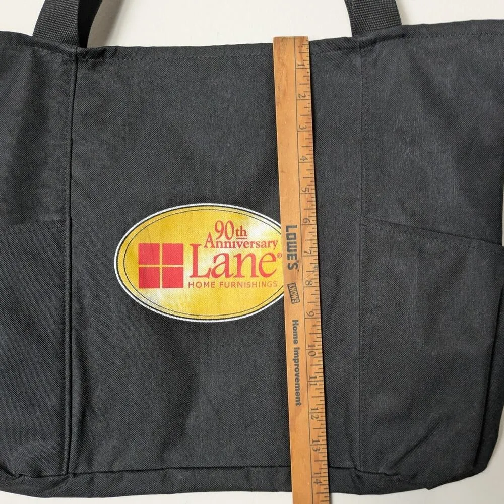 Lane Home Furnishings 90th Anniversary Tote Bag Vintage Y2K Black - Image 9
