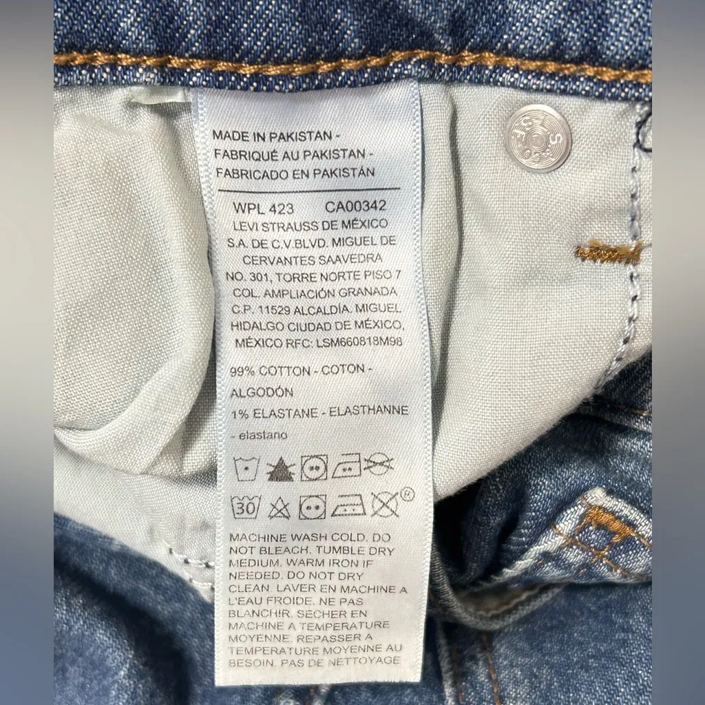 Levi's Blue Denim Skirt - Image 4