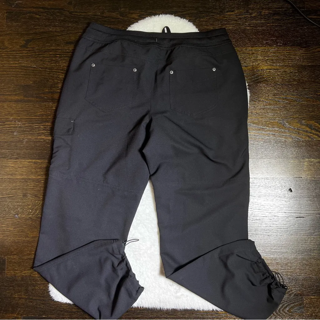 St. John’s Bay Active Black Cargo Jogger Pants - Image 5