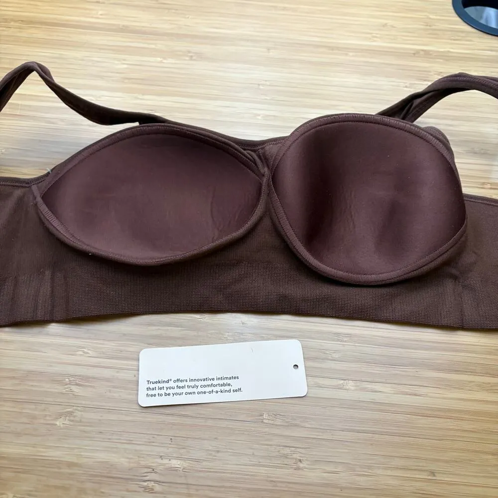 Shapermint Truekind Small Brown Daily Comfort Wireless Shaper Bra 10022 Extender - Image 8