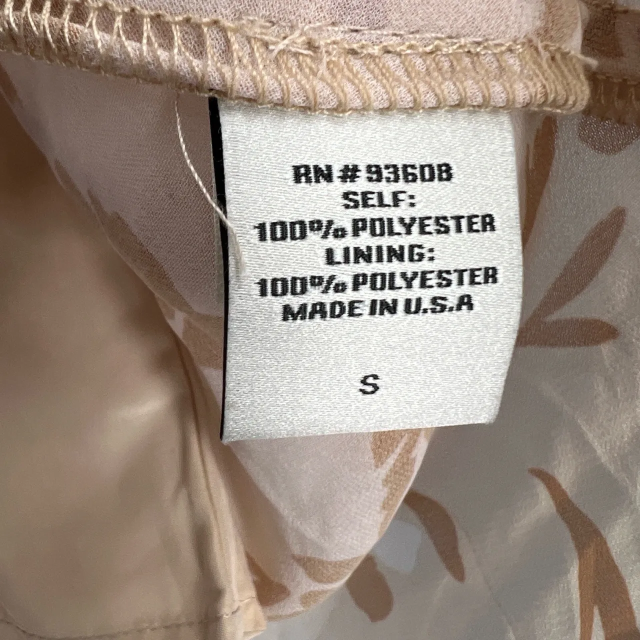 Willow Skirt Beige‎ with Floral Tiered Ruffle Elastic Waist Mini Small Tan - Image 5