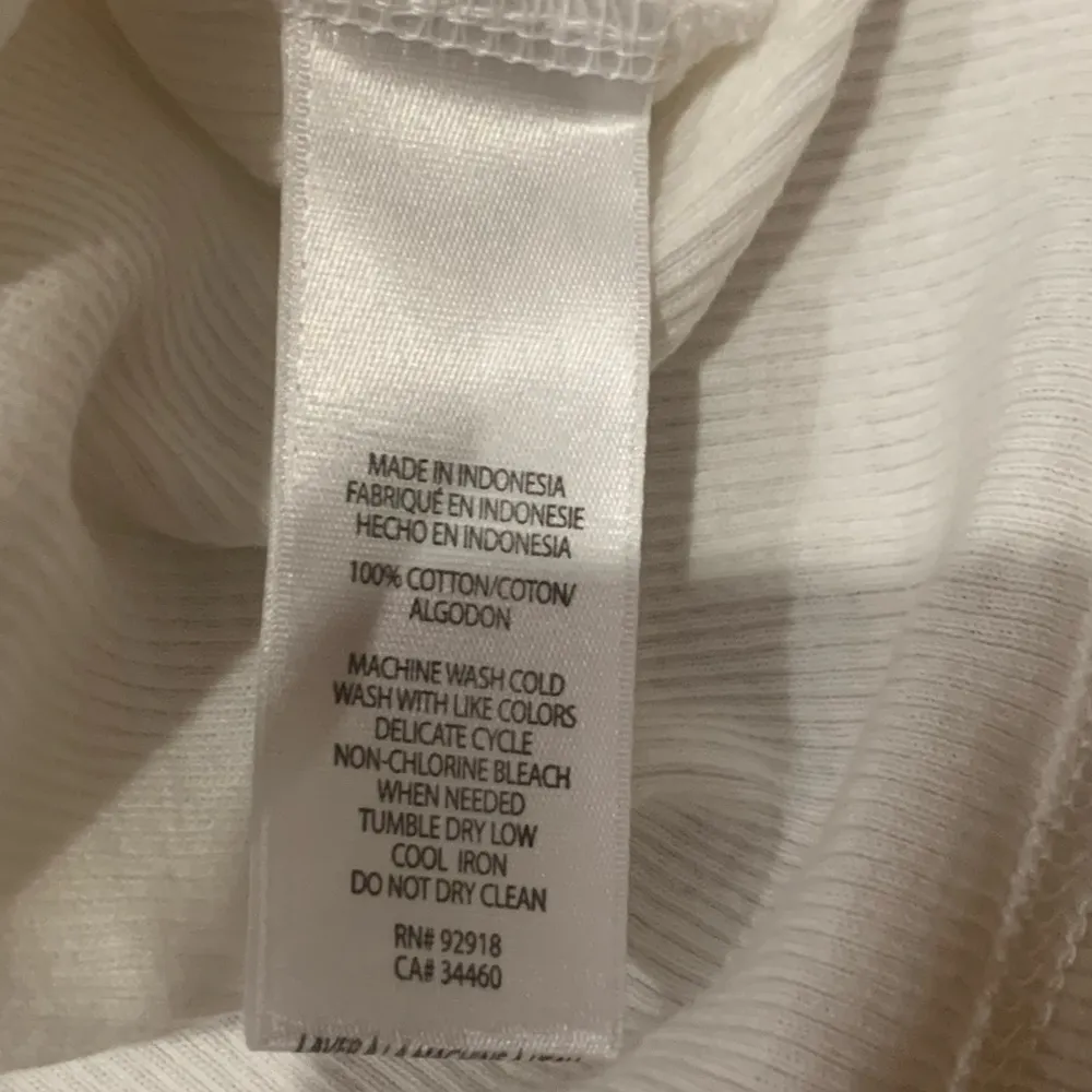 Juicy Couture Pam Gela Rib Tank Tank Rhinestone Logo Retro White Women's Medium - Image 5