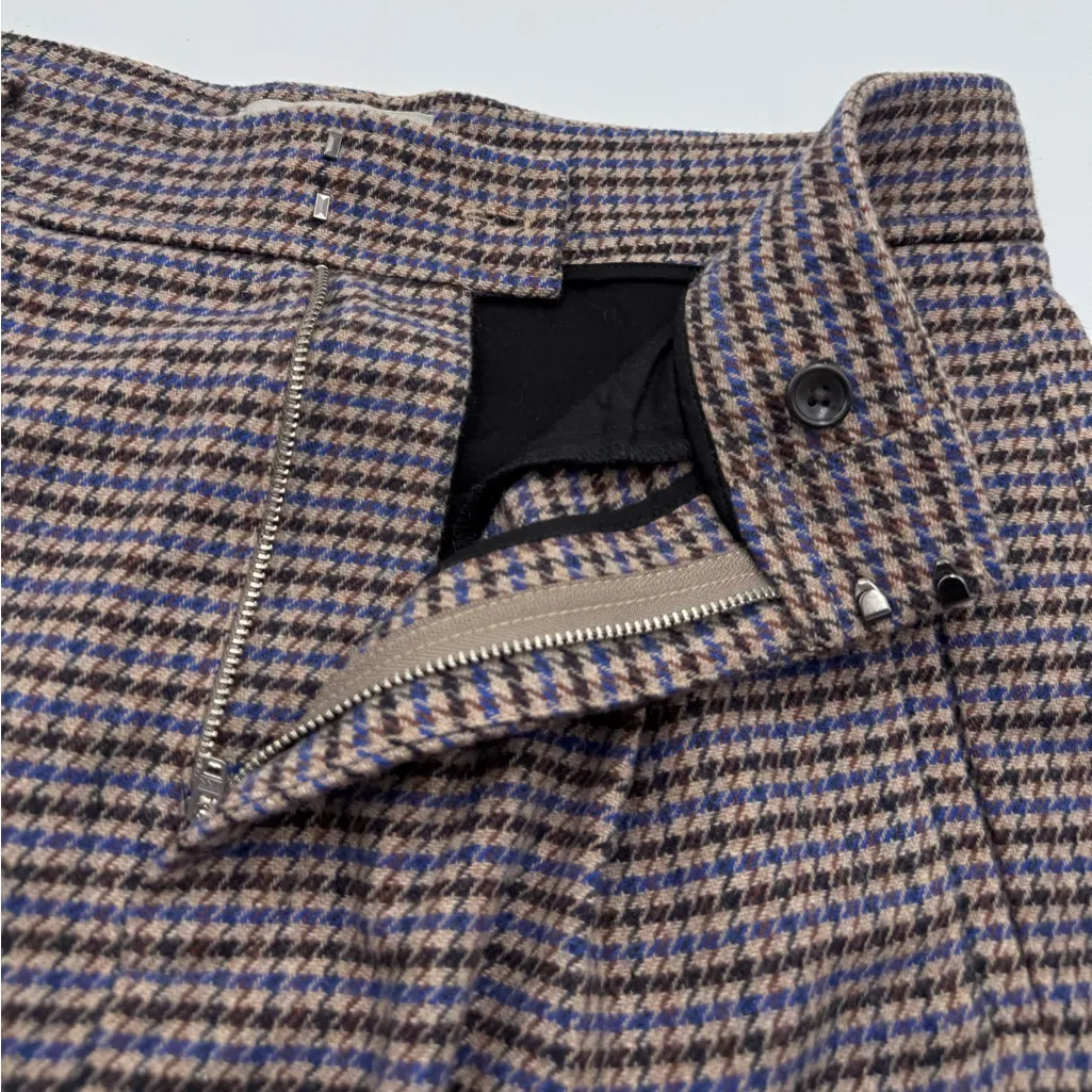 Everlane Rewool Way-high Drape Houndstooth Wool Pants - Image 10