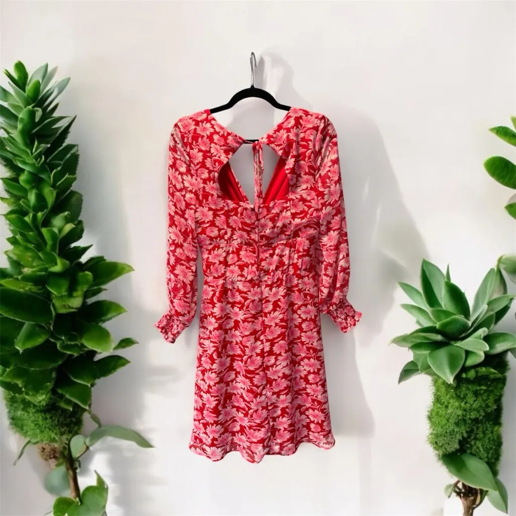 Julia Jordan Women's Chiffon V-Neck Long-Sleeve Dress from Saks Off Fifth Size 4 - Image 4