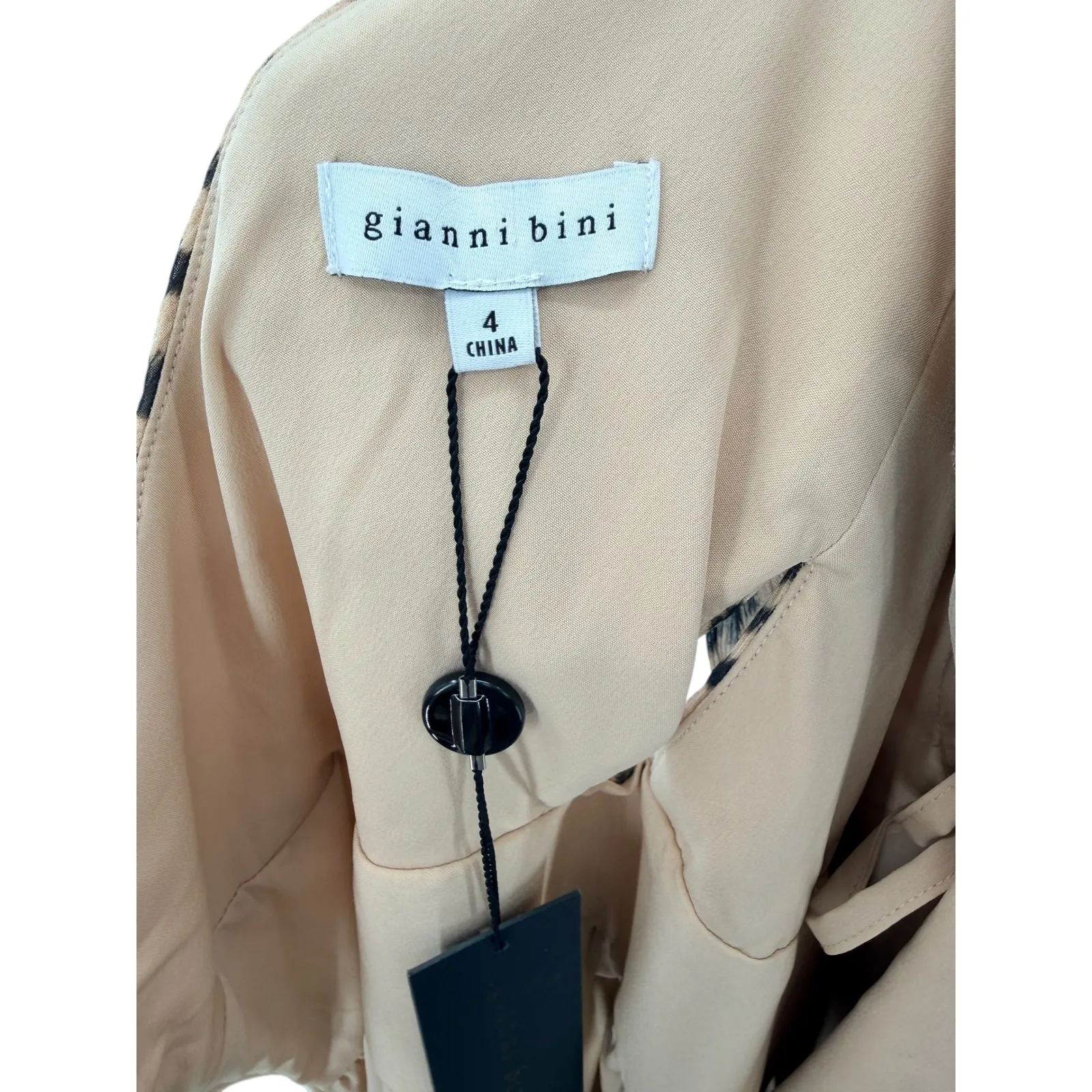 Gianni Bini Dalia One Shoulder Animal Print Chiffon Maxi Dress Asymmetrical 4 - Image 8