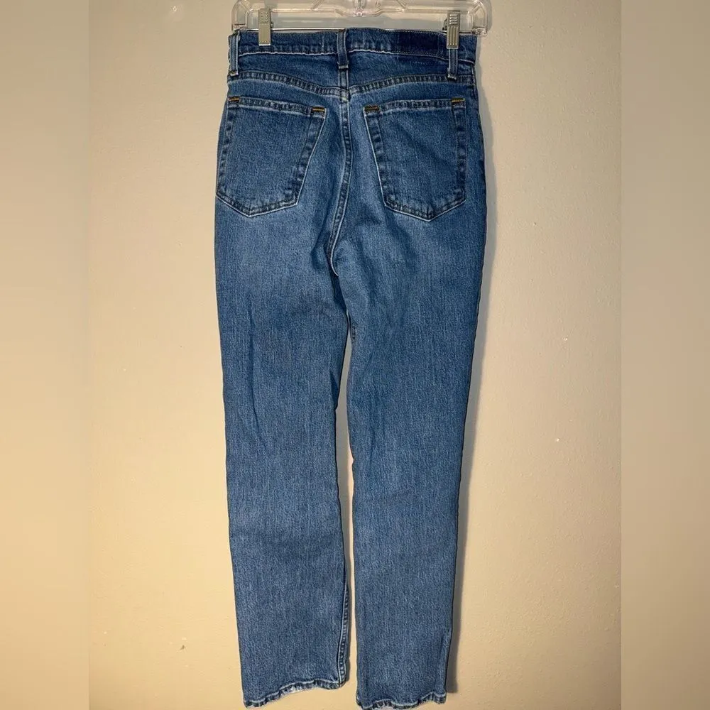 Abercrombie & fitch curve love 90’s straight ultra high rise jeans 6/28 Short #7 - Image 4