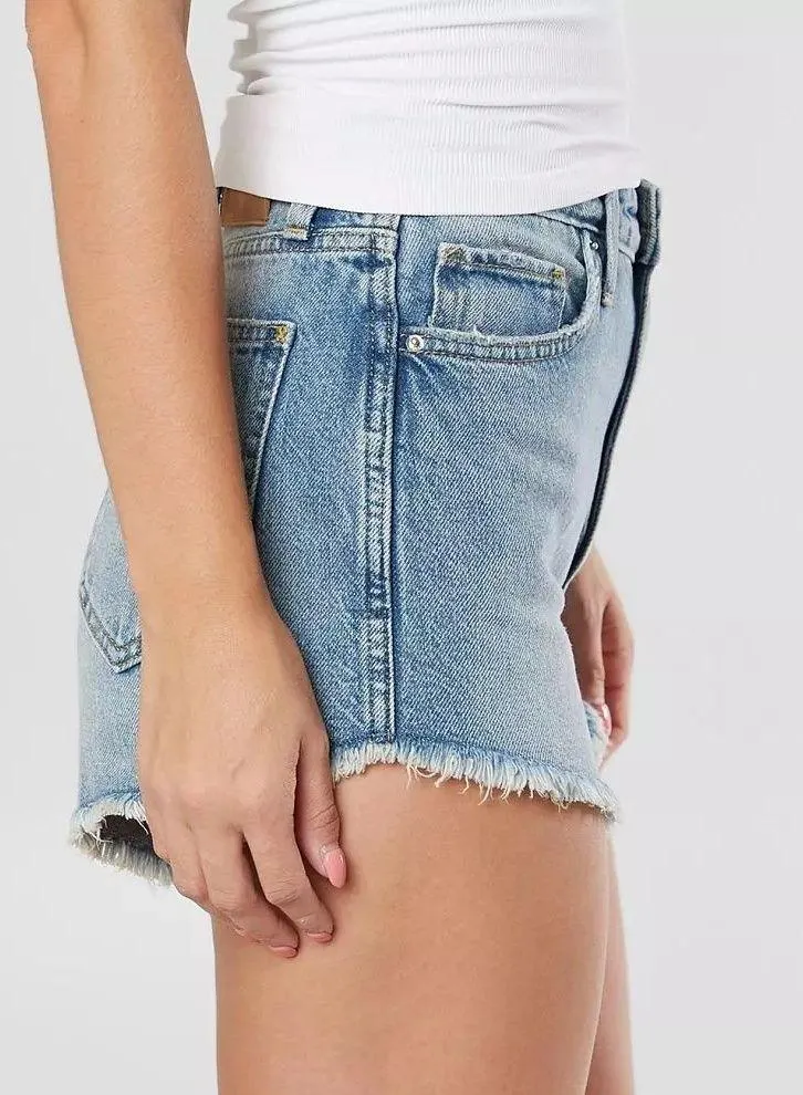 Mid-Rise Cut Off Short Prairie Blue - Image 4