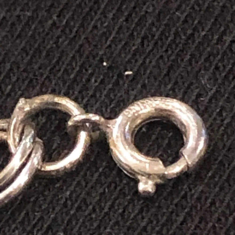 Petite Vintage Sterling Silver Double Link Bracelet - Image 3