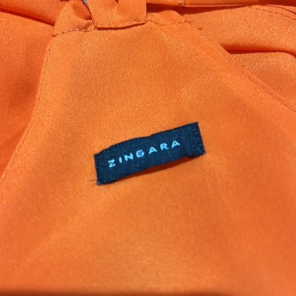 Zingara Orange Layered Look Maxi Dress Size 2 - Image 4