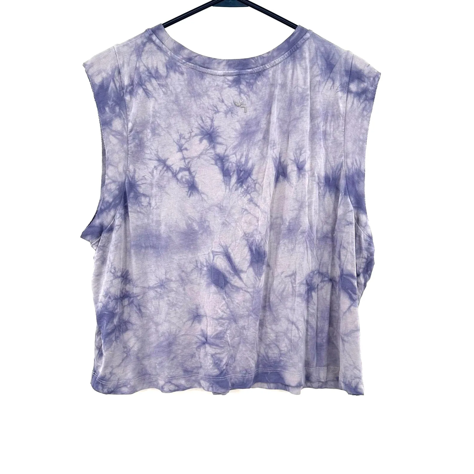 Joy Lab Size XL Shirt Blue Tie‎ Dye Sleeveless Crop Top Summer Hippie Casual - Image 2