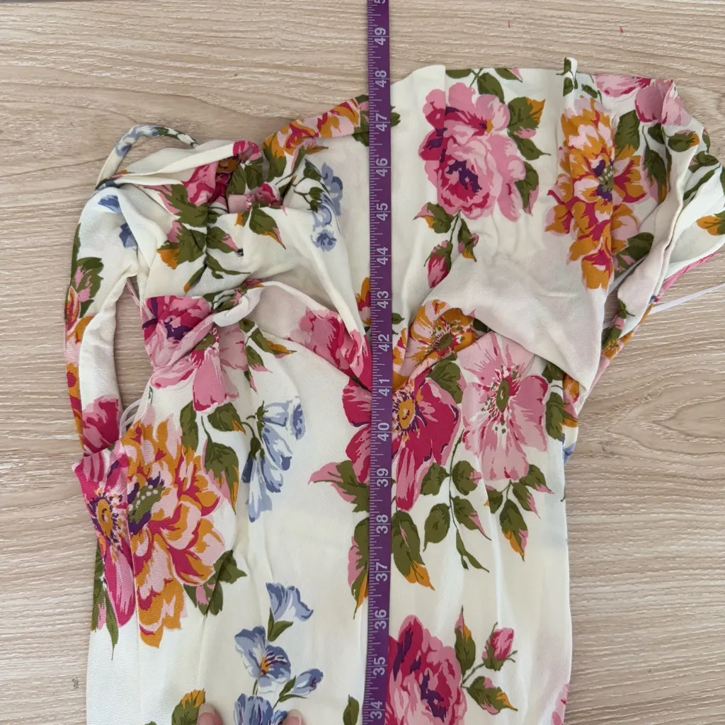 Reformation 2 Reya Midi Dress Giverny Floral Coquette Cottage Feminine - Image 9