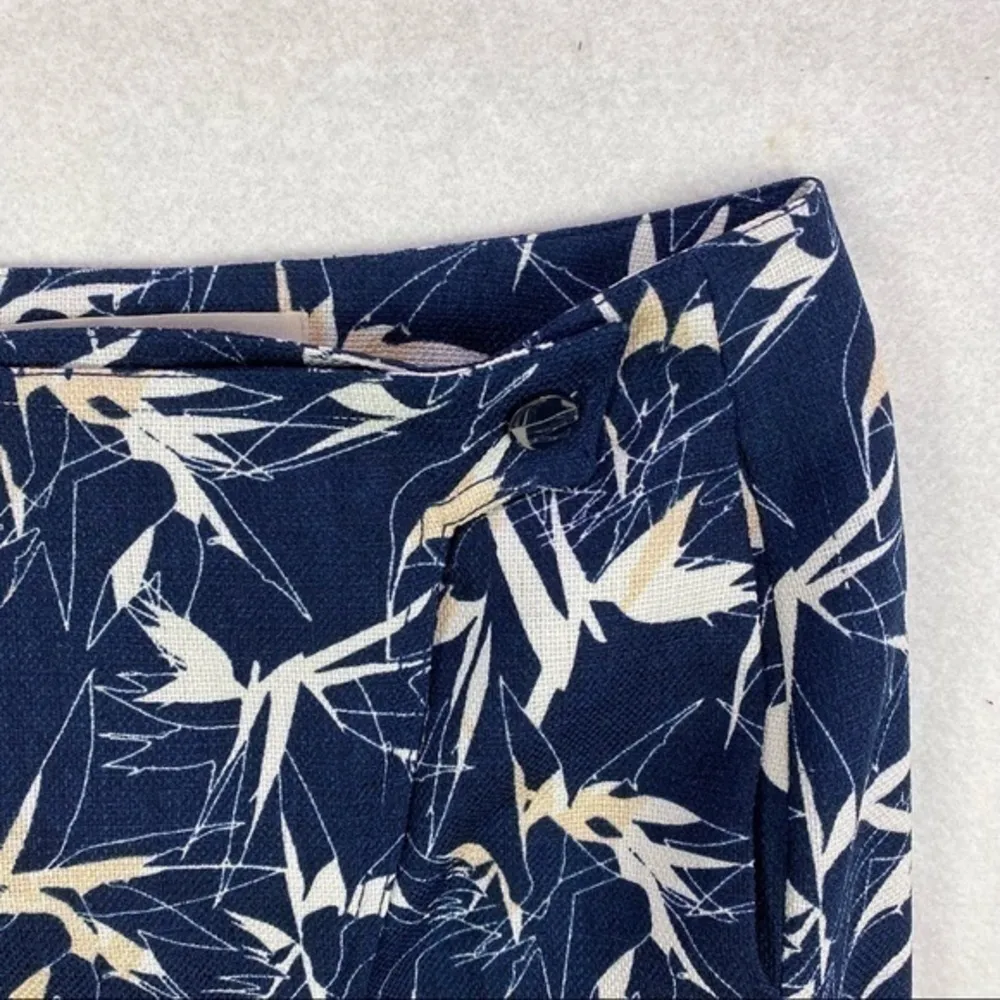 Rachel Roy Texture Printed Asymmetric High Rise Wrap Skirt Pockets Size 2 Blue - Image 11