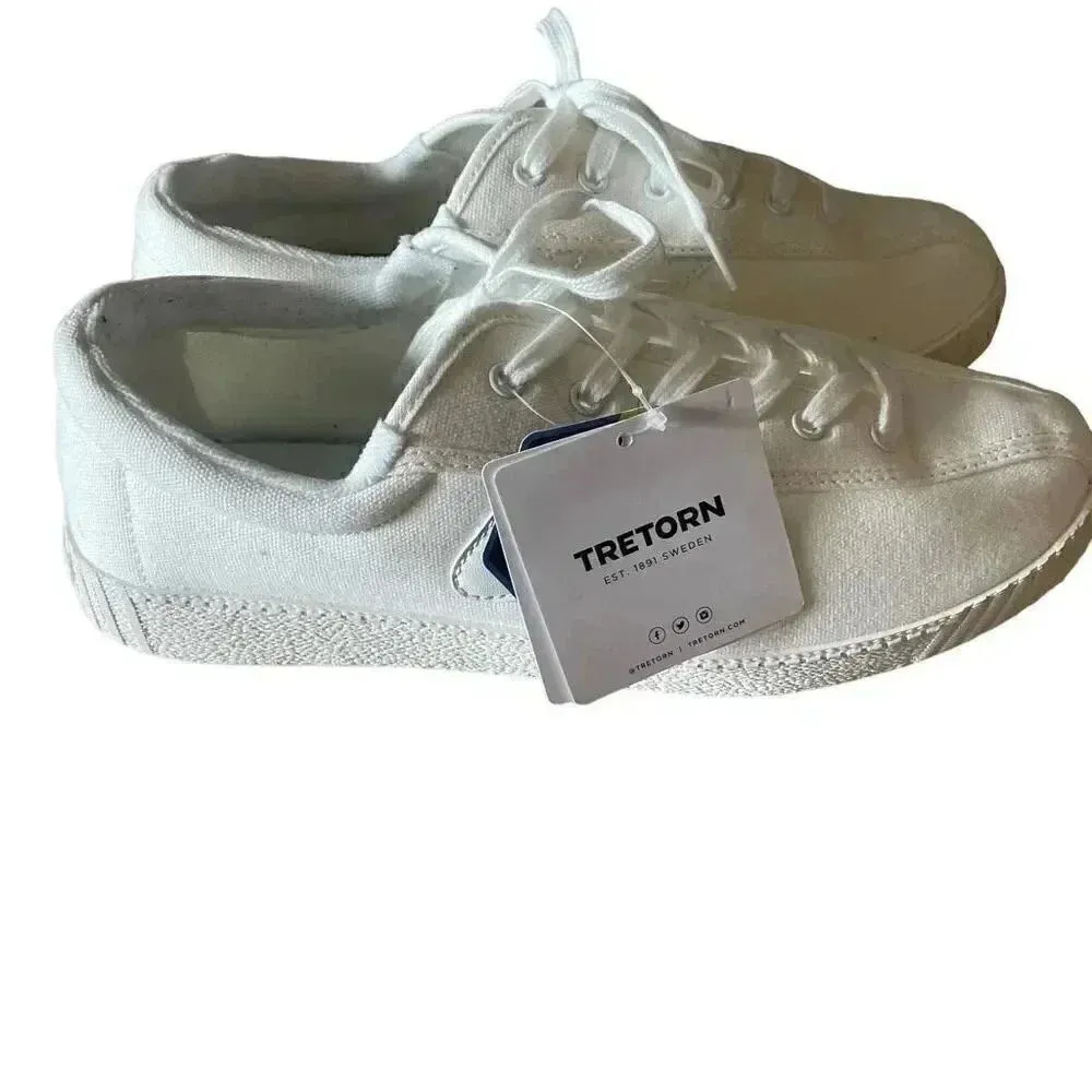 NWT Anthropologie Tretorn Nylite Bold Platform White Sneakers SZ  11 - Image 3