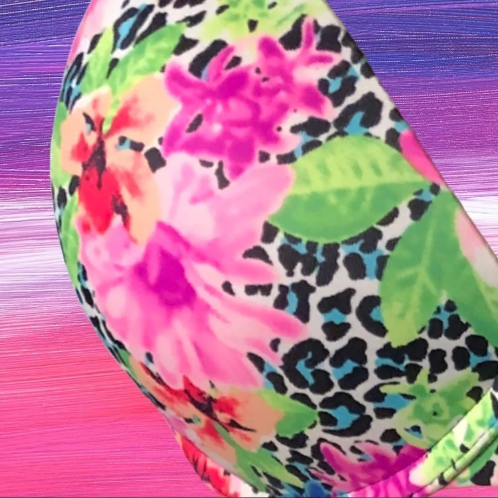 Pink brand beautiful floral push up bra - Image 3