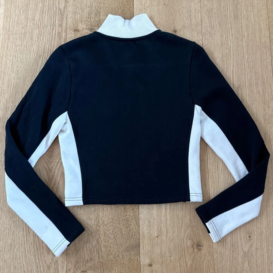 Pacsun Formula 1 Racer Zip Up Jacket in Black and White - Image 3