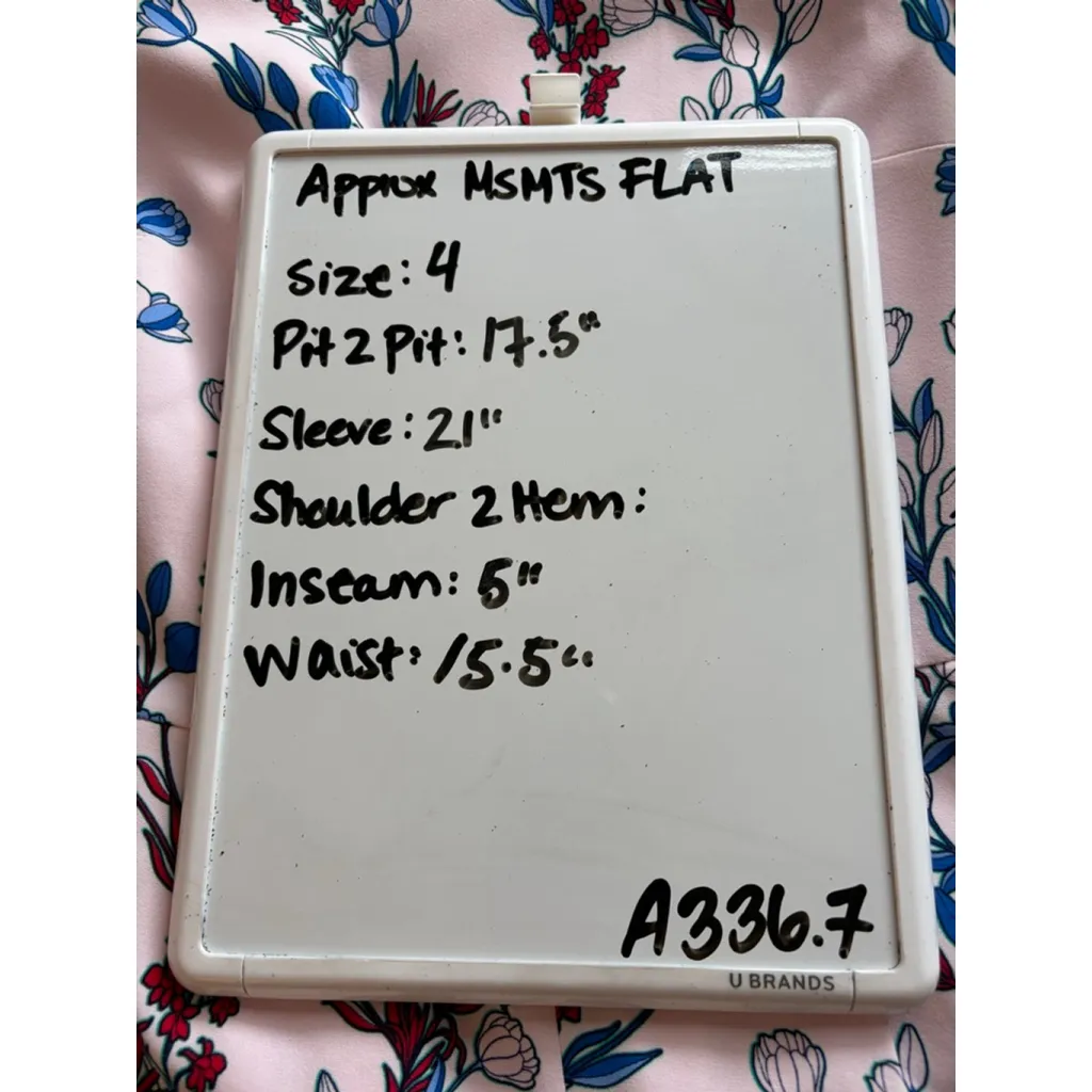 NWT Draper James Floral Dunaway Vines Beverly Romper Sz 4 Pink Blue Floral Vine - Image 12