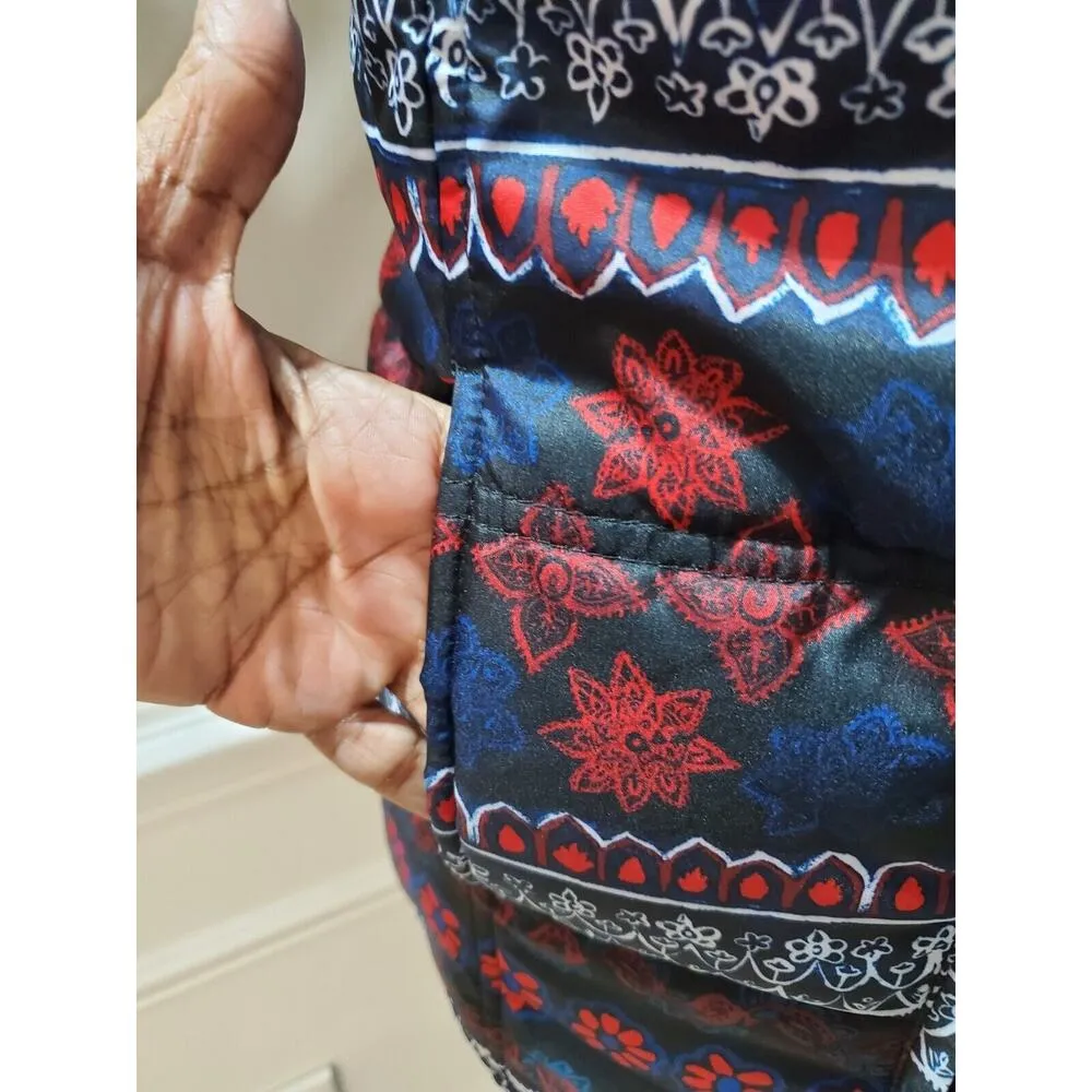 Woman Within Multicolor Polyester Sleeveless Full Zip Front Jacket Vest Size XL - Image 5