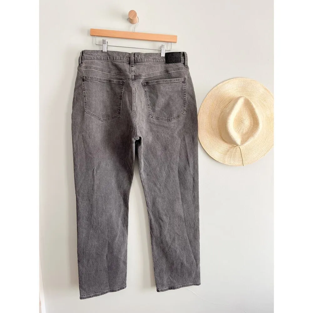 Madewell | NWT | The '90s Straight Jean Burwick Wash Cross-Tab Edition | Sz 32 - Image 6