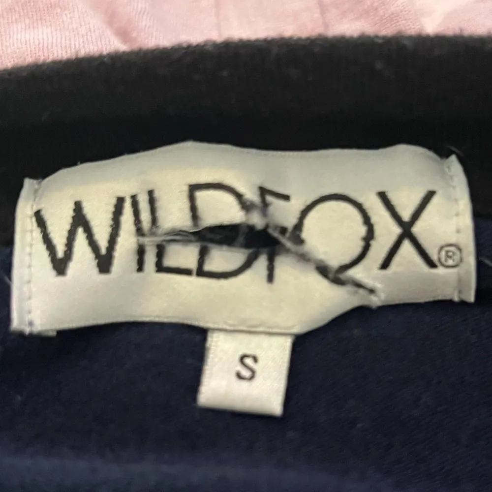 Wildfox Rare England Collage Roadtrip Oversized Blue Sweatshirt Women’s Size S - Image 6