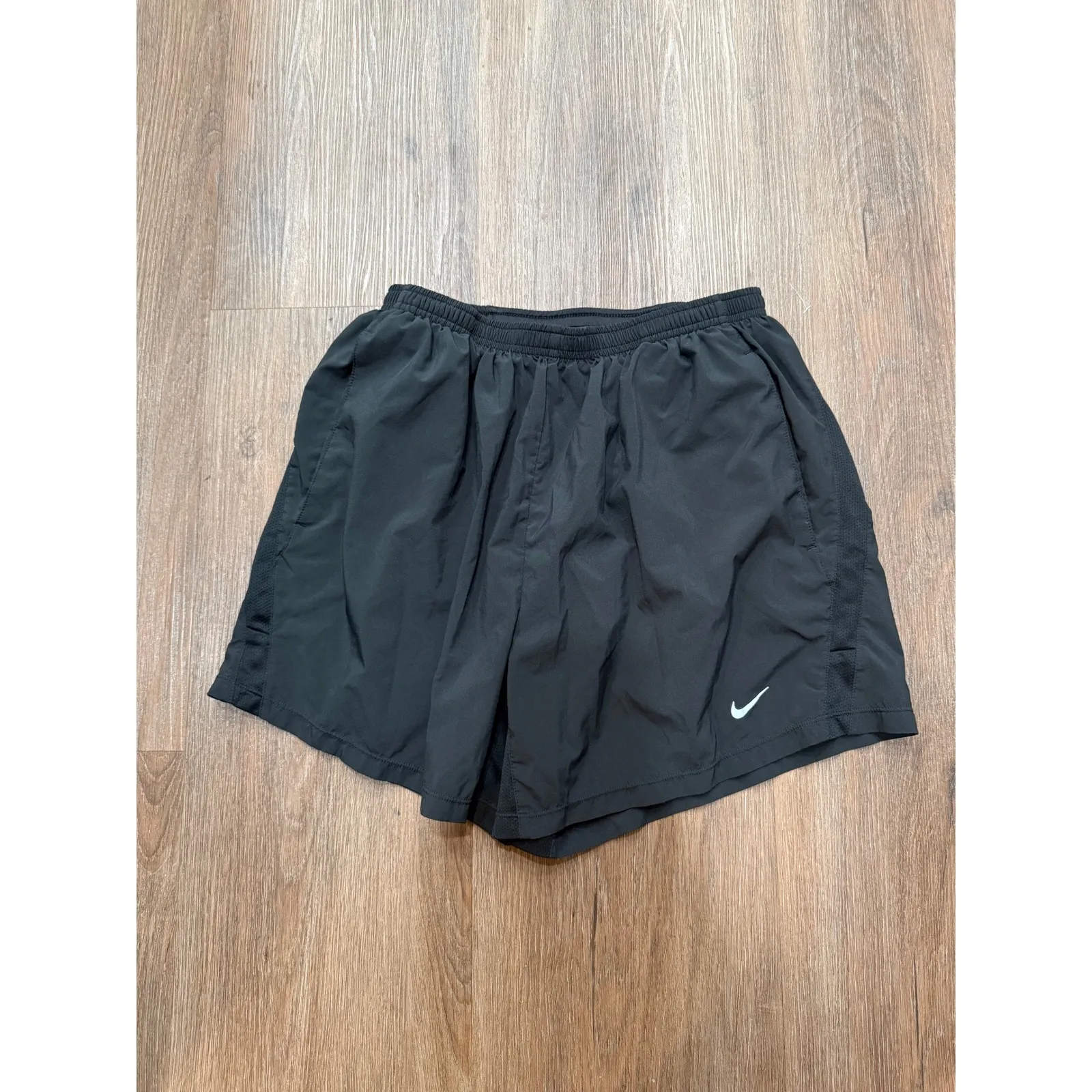 Nike Dri Fit Running Shorts Women's Size Large Black Athletic Gym Workout - Image 2