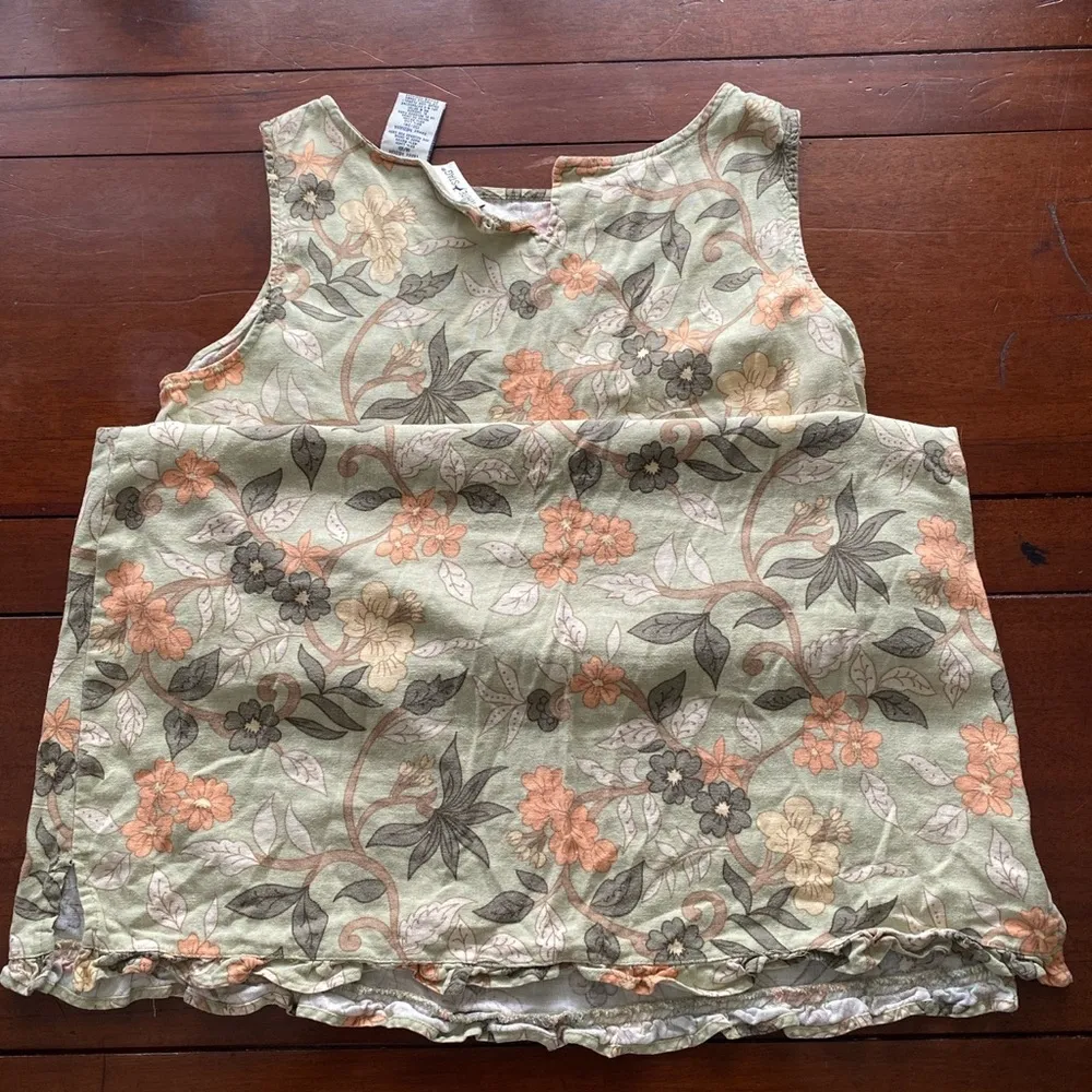 White Stag Green Mini Floral Dress - Image 2