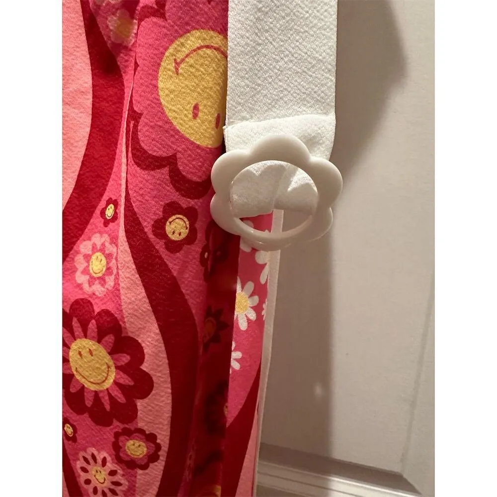 Smiley Movement Women's Pink Halter Maxi Dress 1X Abstract Swirl Floral Print - Image 3