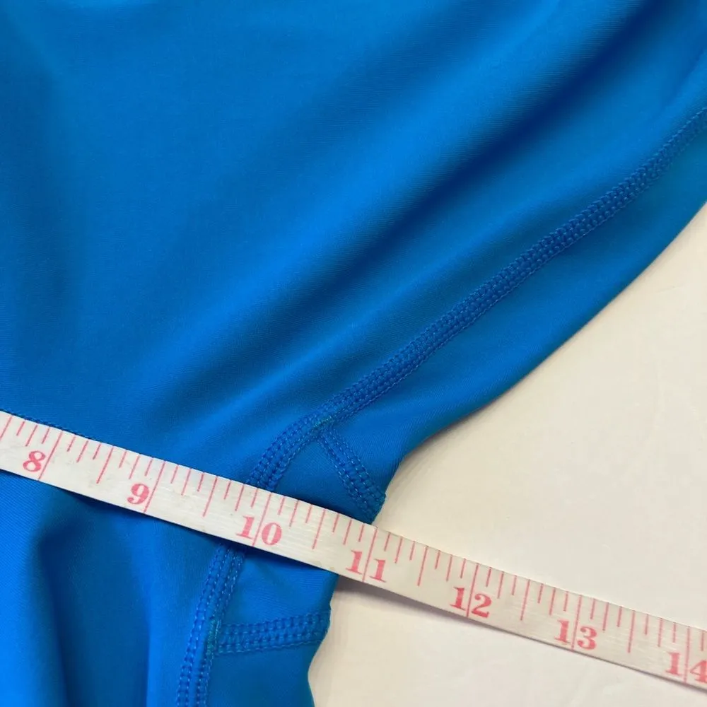 Zyia Royal Blue Willow Light N Tight Hi-Rise Crop Legging Size 4 With Pockets - Image 12