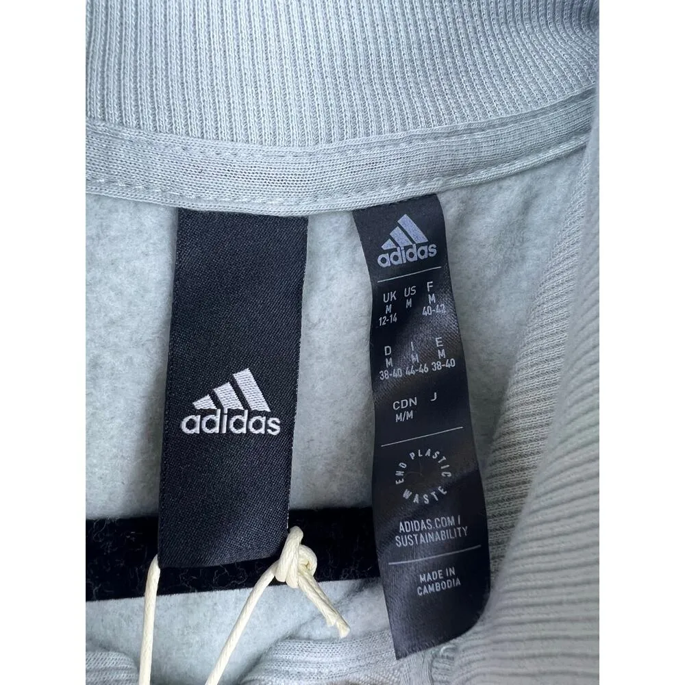 Adidas Wonder Sage Cropped Hoodie Camo Neon Stripe Cotton Blend Sweatshirt - Image 6