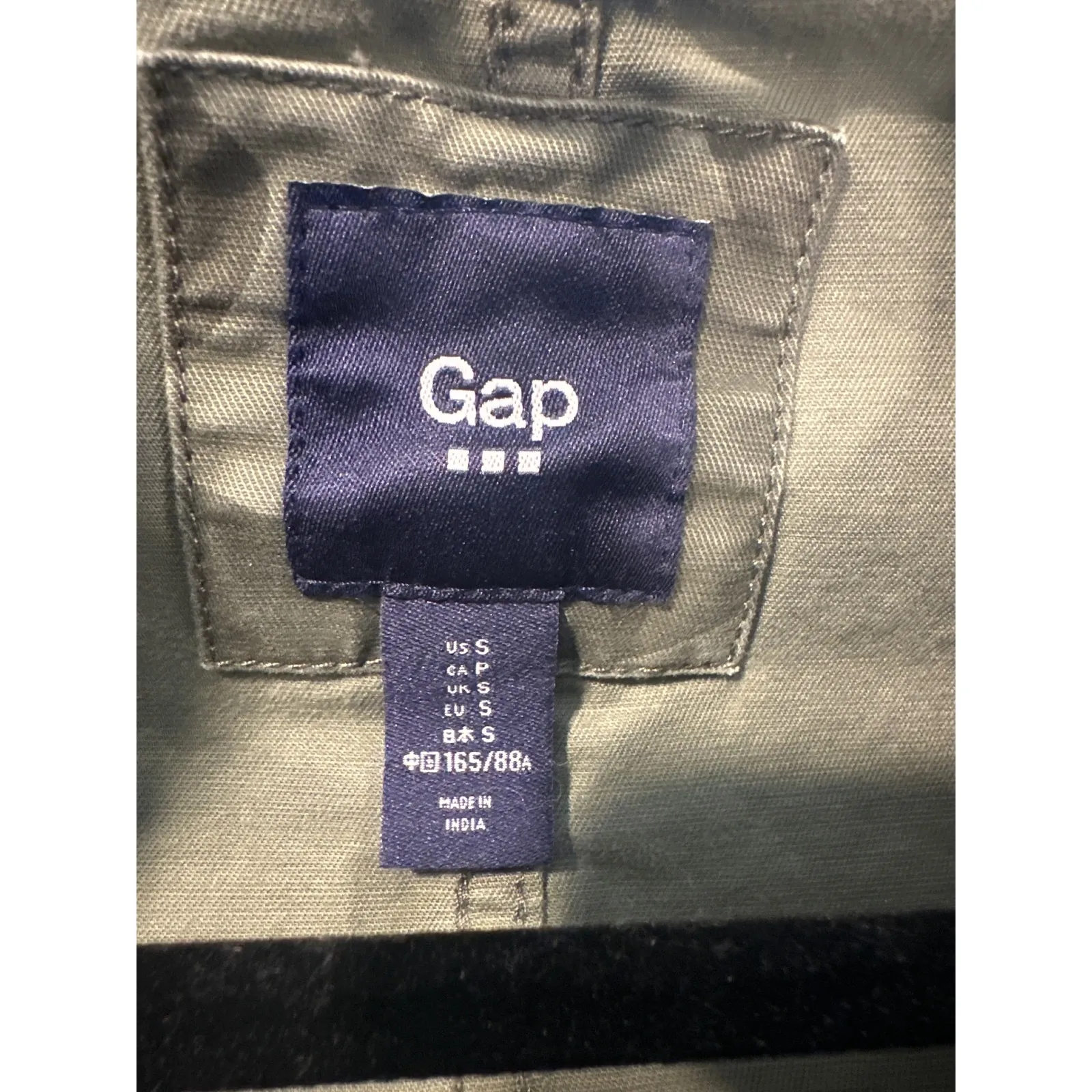 Gap Camo Utility Jacket Women Size Small Military cotton Field Zip Front Casual - Image 8