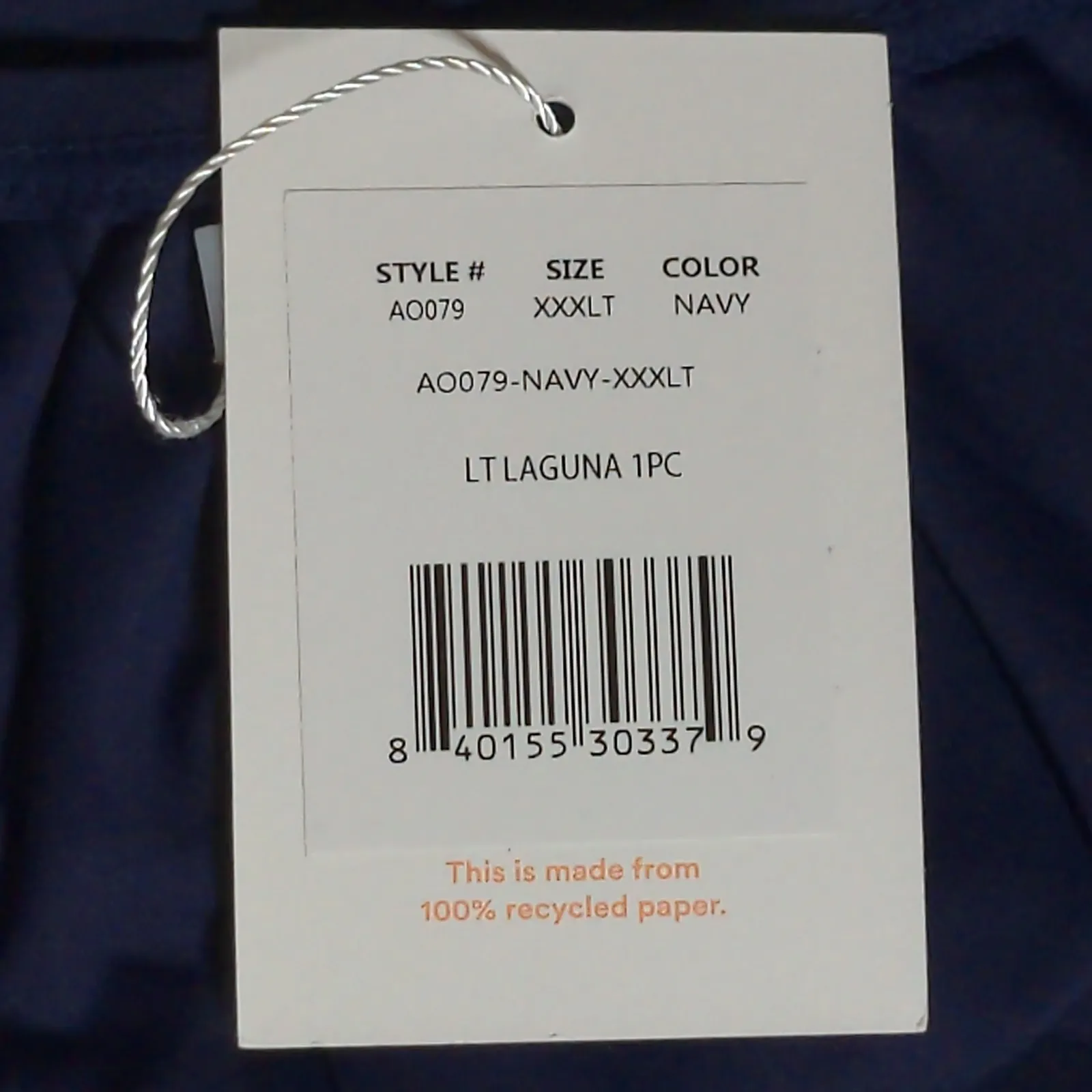 Andie The Laguna One Piece Navy Scoop Low Back Adjustable Cheeky Bottom XXXLT - Image 13