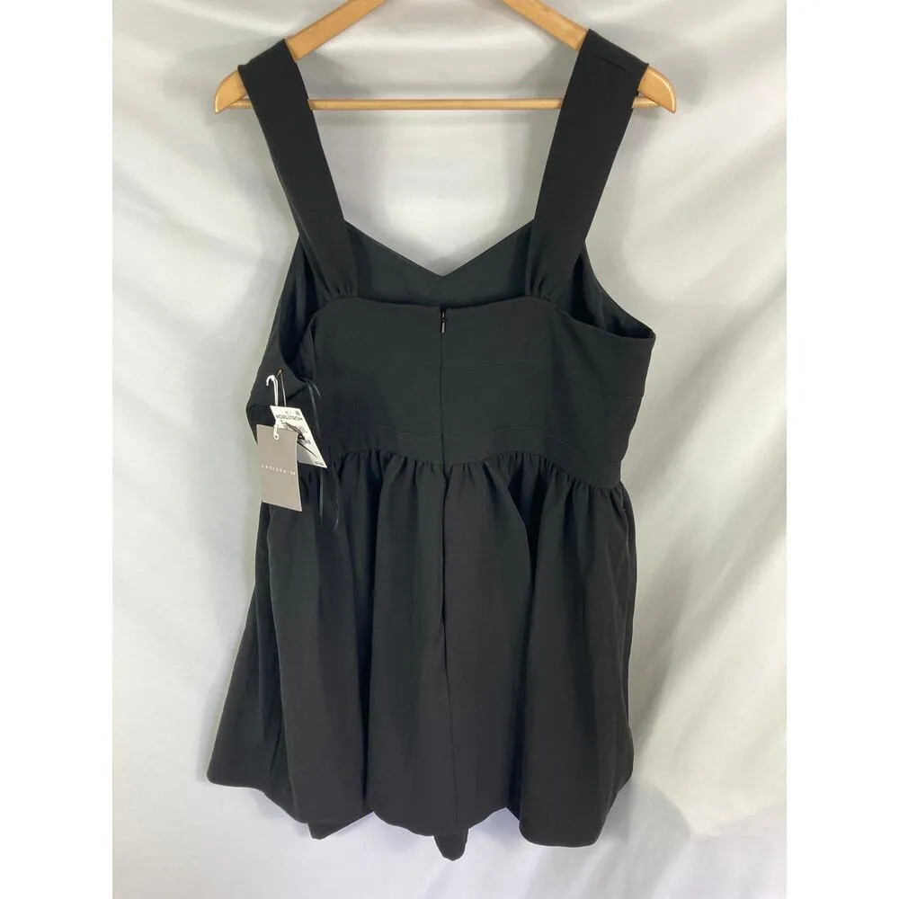 NWT Chelsea28 Flirt Peplum Minidress Black Size XL - Image 7